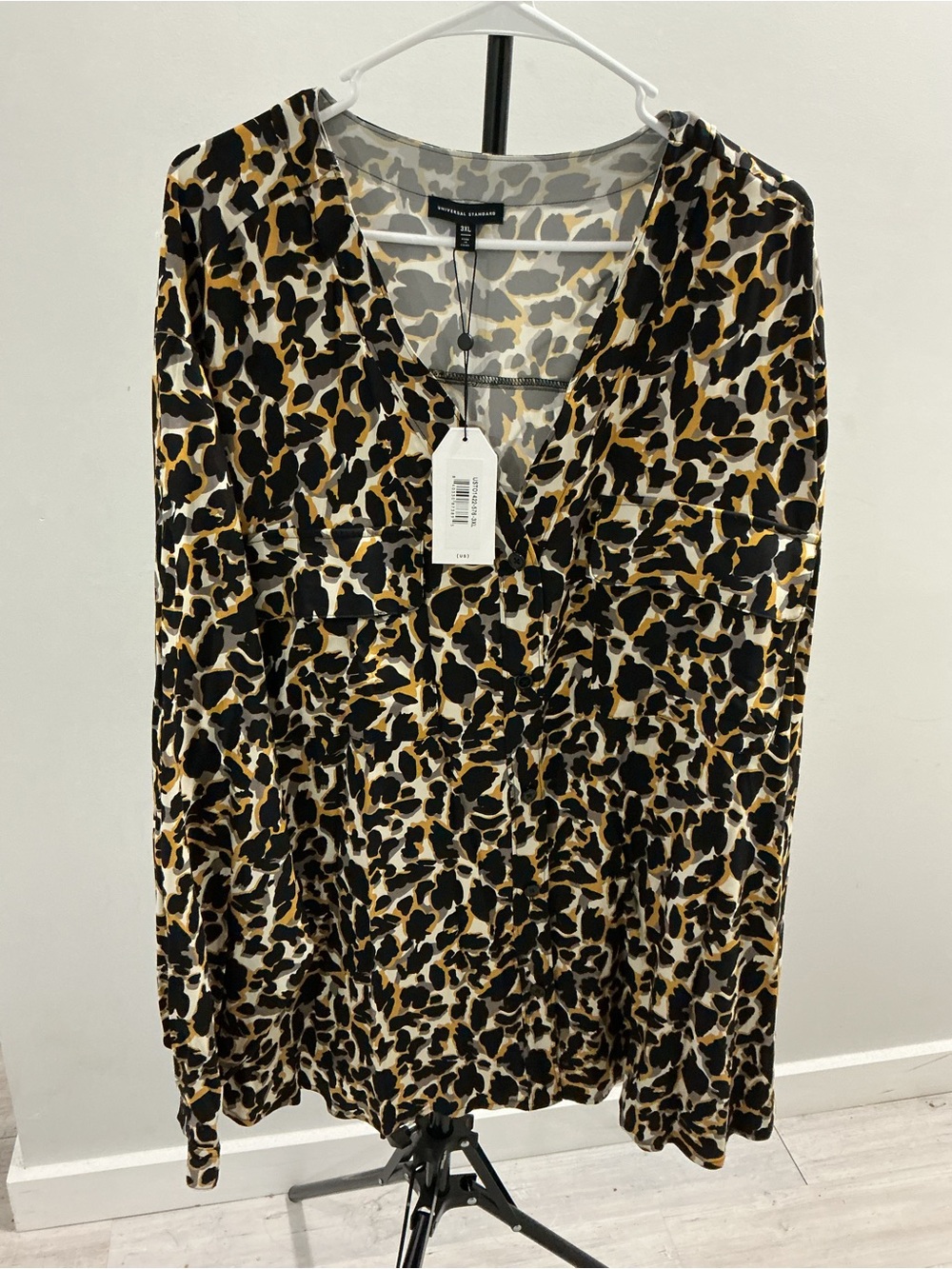 Universal Standard Leopard Print Blouse